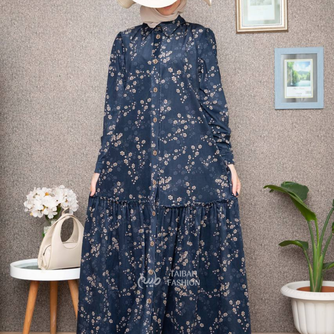 Women's Floral Print Abaya