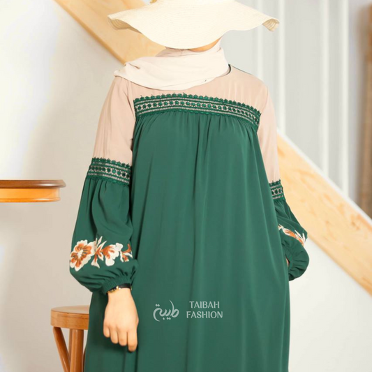 Women's Flower Arm Abaya