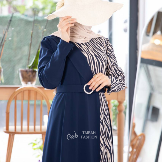 Zebra Patterned Abaya