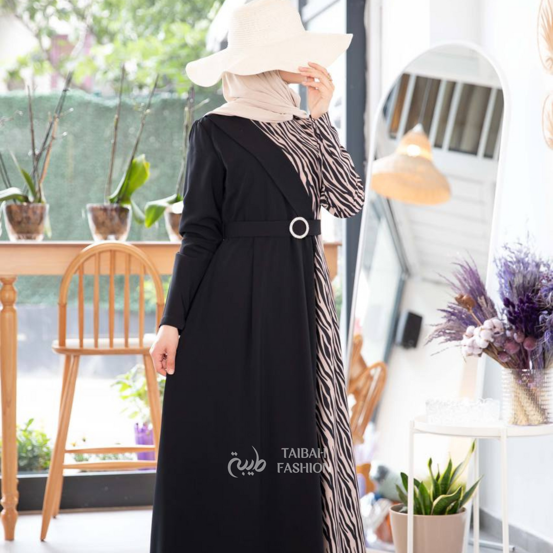 Zebra Patterned Abaya